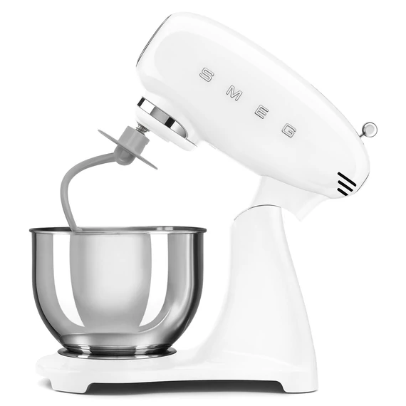 SMEG KONYHAI ROBOTGÉP, 50-es évek retro design, fehér, tésztadagasztó karral