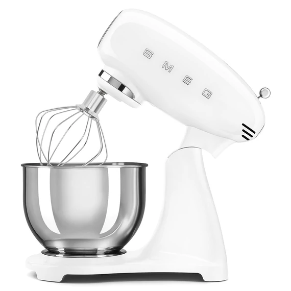 SMEG KONYHAI ROBOTGÉP, 50-es évek retro design, fehér, dróthabverővel