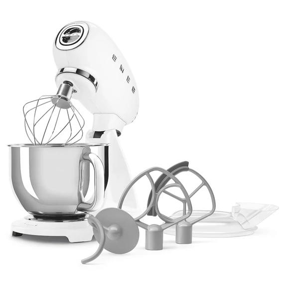 SMEG KONYHAI ROBOTGÉP, 50-es évek retro design, fehér, alaptartozékokkal