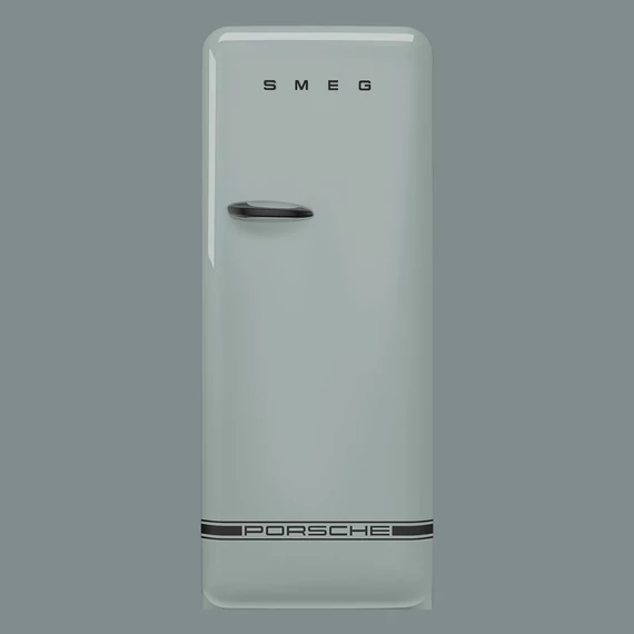 Porsche x SMEG FAB28 Egyajtós hűtőszekrény, felül fagyasztórekesszel, jobbos, Shade Green