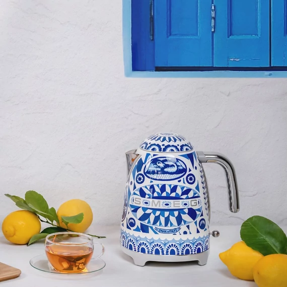 Smeg D&G Blu Mediterraneo vízforraló, citrom