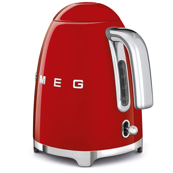 Smeg piros vízforraló, fogantyúval
