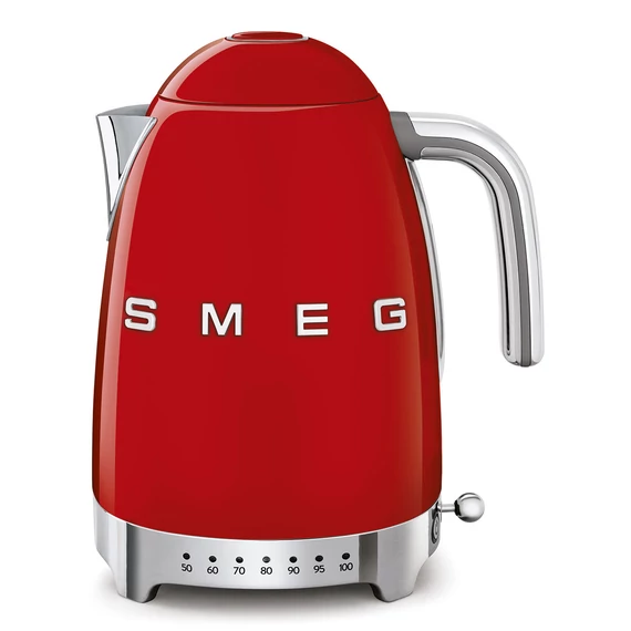 SMEG piros vízforraló állítható vízhőfokkal
