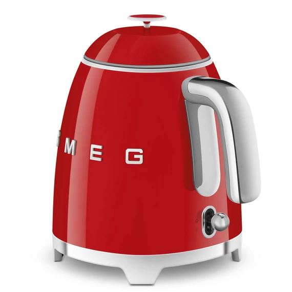 Smeg piros mini vízforraló, fogantyúval