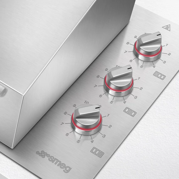 SMEG ProGrill kültéri beépíthető elektromos grill, 120 cm -  Universale design, rozsdamentes acél - vezérlőgombok