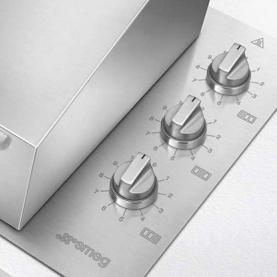 SMEG ProGrill kültéri beépíthető elektromos grill, 120 cm -  Universale design, rozsdamentes acél - vezérlőgombok
