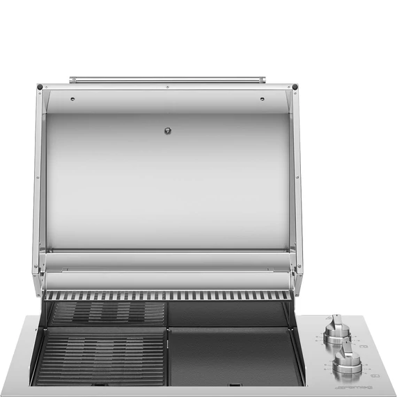 SMEG PowerGrill  kültéri beépíthető elektromos grill, 90 cm -  Universale design, rozsdamentes acél