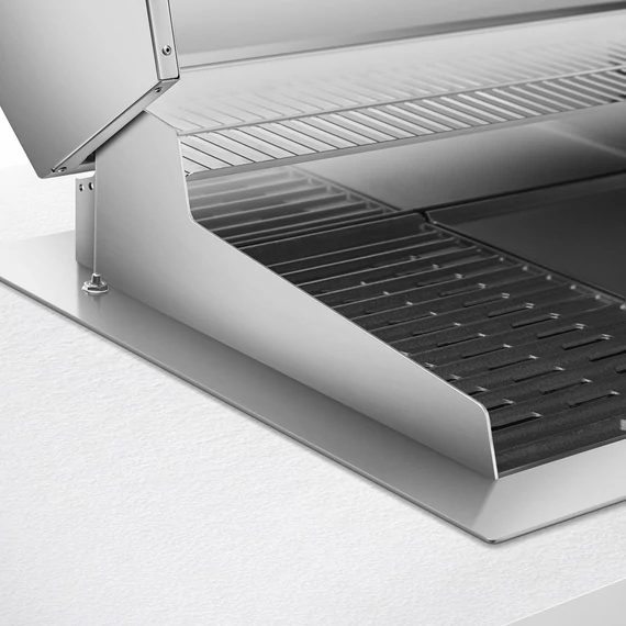 SMEG PowerGrill  kültéri beépíthető elektromos grill, 90 cm -  Universale design, rozsdamentes acél - közelről
