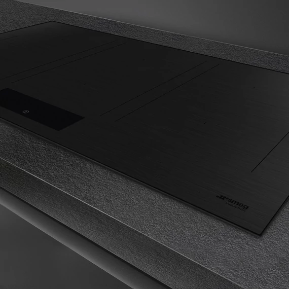 SMEG INDUKCIÓS FŐZŐLAP, Universal design, 90 cm, 6 főzőzóna, matt fekete üveg