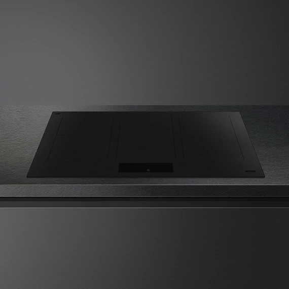SMEG INDUKCIÓS FŐZŐLAP, Universal design, 90 cm, 6 főzőzóna, matt fekete üveg