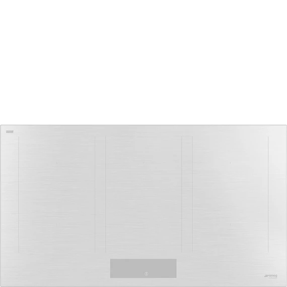 SMEG INDUKCIÓS FŐZŐLAP, Universal design, 90 cm, 6 főzőzóna, matt fehér üveg