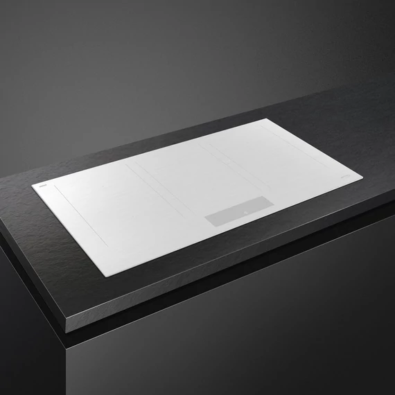 SMEG INDUKCIÓS FŐZŐLAP, Universal design, 90 cm, 6 főzőzóna, matt fehér üveg