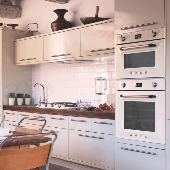SMEG GÁZ FŐZŐLAP, Victoria design, 60 cm, 4 gázégő, bézs