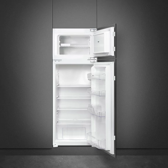 SMEG BEÉPÍTHETŐ HŰTŐ ÉS FAGYASZTÓ, 54x144,5 cm, megfordítható ajtó, palacktartó, fehér