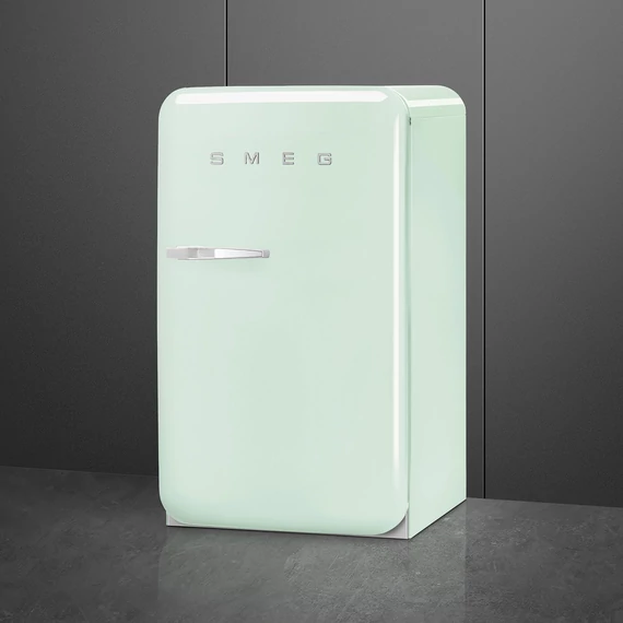 SMEG FAB10H Minibár hűtő, jobbos - 50-es évek retro design, világoszöld