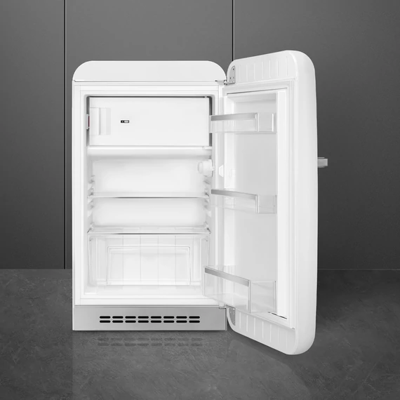 SMEG FAB10 Minibár hűtő fagyasztóval, jobbos - 50-es évek retro design, fehér