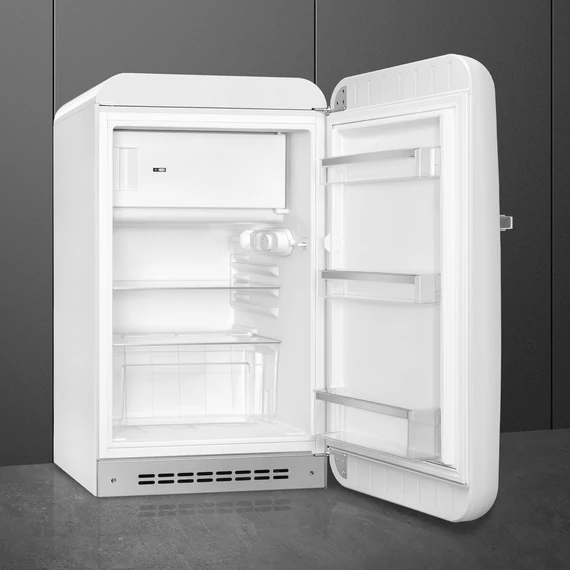 SMEG FAB10 Minibár hűtő fagyasztóval, jobbos - 50-es évek retro design, fehér