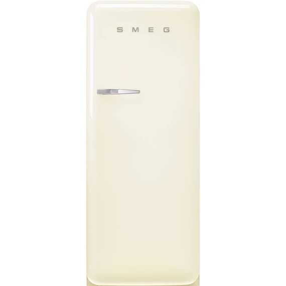 SMEG FAB28 Egyajtós hűtőszekrény, felül fagyasztórekesszel, jobbos - 50-es évek retro design, bézs