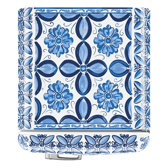 SMEG FAB28 Egyajtós hűtőszekrény, felül fagyasztórekesszel, jobbos - 50-es évek retro design, D&G Blu Mediterraneo kollekció