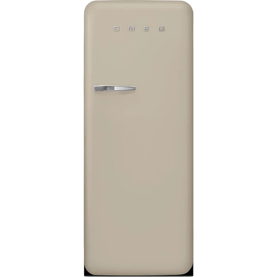 SMEG FAB28 Egyajtós hűtőszekrény, felül fagyasztórekesszel, jobbos - 50-es évek retro design, matt moonlight