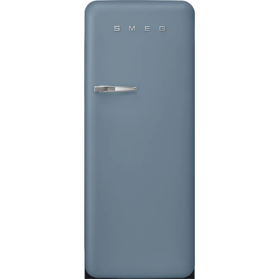 SMEG FAB28 Egyajtós hűtőszekrény, felül fagyasztórekesszel, jobbos - 50-es évek retro design, matt viharkék