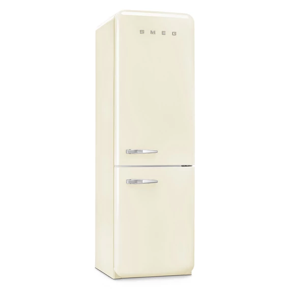 SMEG FAB32 Kétajtós alulfagyasztós kombinált hűtőszekrény, jobbos - 50-es évek retro design, bézs
