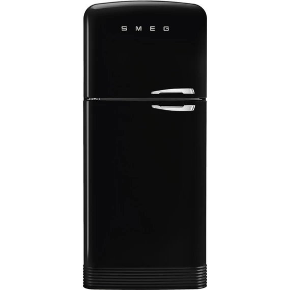 SMEG FAB50 Kétajtós felülfagyasztós kombinált hűtőszekrény, balos - 50-es évek retro design, fekete