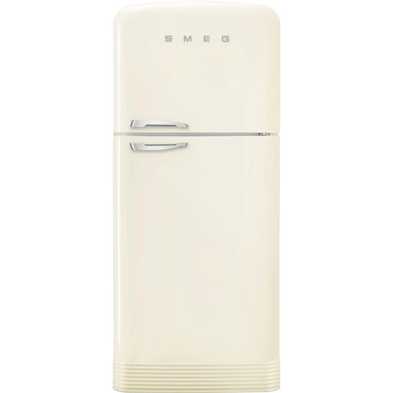 SMEG FAB50 Kétajtós felülfagyasztós kombinált hűtőszekrény, jobbos - 50-es évek retro design, bézs