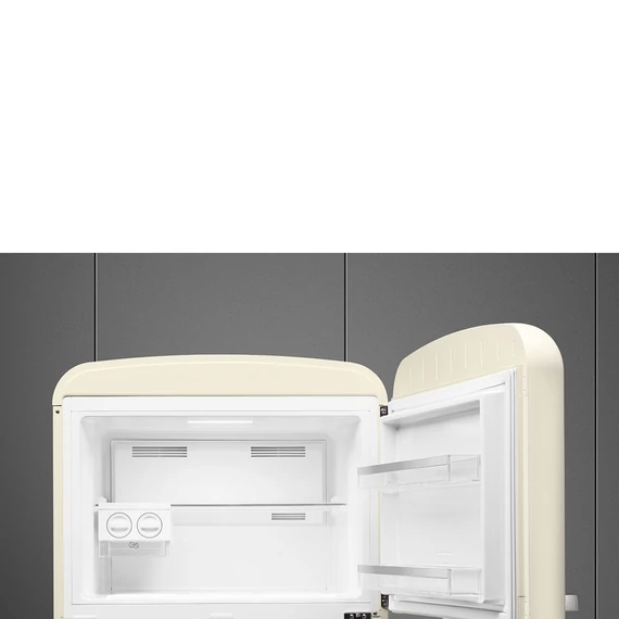 SMEG FAB50 Kétajtós felülfagyasztós kombinált hűtőszekrény, jobbos - 50-es évek retro design, bézs - fagyasztó