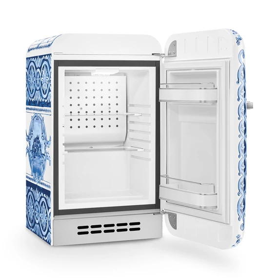 SMEG FAB5 Minibár hűtő, jobbos - 50-es évek retro design, D&G Blu Mediterraneo kollekció