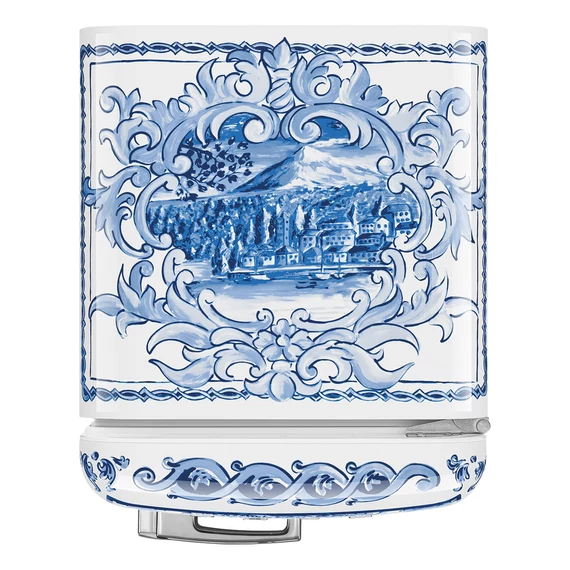 SMEG FAB5 Minibár hűtő, jobbos - 50-es évek retro design, D&G Blu Mediterraneo kollekció