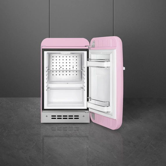SMEG FAB5 Minibár hűtő, jobbos - 50-es évek retro design, rózsaszín