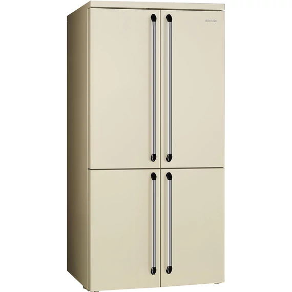 SMEG SZABADONÁLLÓ HŰTŐ ÉS FAGYASZTÓ, Victoria design, 91,5x187 cm, francia ajtó, bézs
