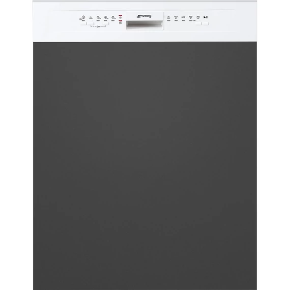 SMEG BEÉPÍTHETŐ MOSOGATÓGÉP, félintegrált, 60 cm, 13 teríték, 5 funkció, 3 hőmérséklet, fehér panel