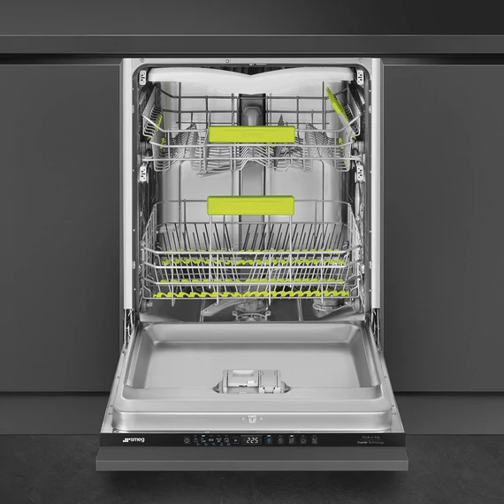 SMEG TELJESEN BEÉPÍTHETŐ MOSOGATÓGÉP, 60 cm, 13 teríték, 10+1 funkció, 7 hőmérséklet, 3 Flexi kosár, 48dB