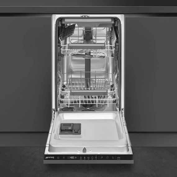 SMEG TELJESEN BEÉPÍTHETŐ MOSOGATÓGÉP, 45 cm, 10 teríték, 8 funkció, 2 hőmérséklet, 44dB