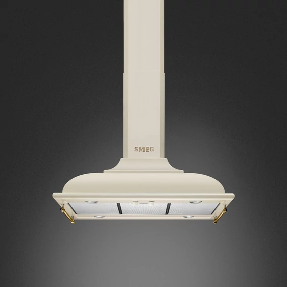 SMEG CORTINA design kürtős sziget páraelszívó, 90 cm, bézs
