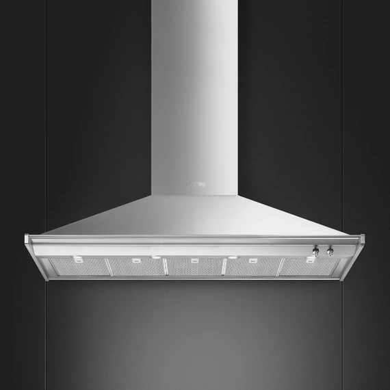 SMEG CLASSICA design kürtős fali páraelszívó, 150 cm, inox