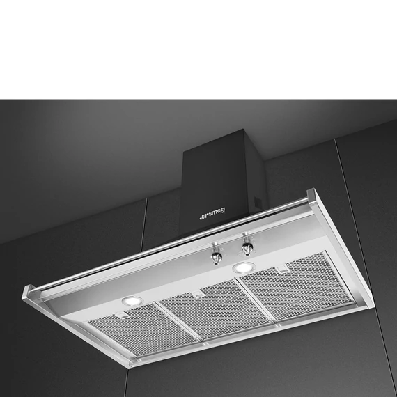 SMEG CLASSICA design kürtős fali páraelszívó, 90 cm, antracit