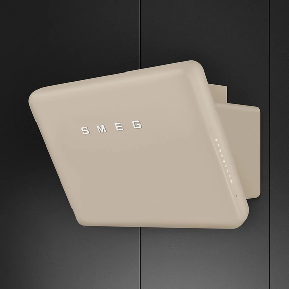 SMEG 50-ES ÉVEK RETRO design vertikális fali páraelszívó, 75 cm, matt moonlight