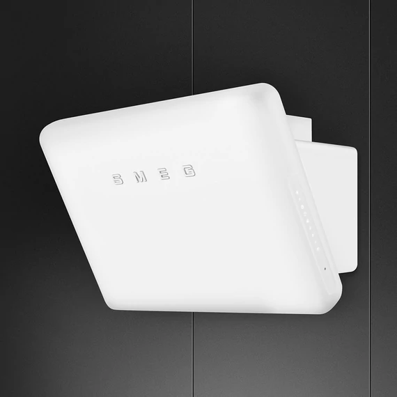 SMEG 50-ES ÉVEK RETRO design vertikális fali páraelszívó, 75 cm, matt fehér