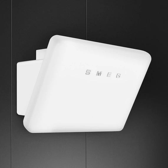SMEG 50-ES ÉVEK RETRO design vertikális fali páraelszívó, 75 cm, matt fehér