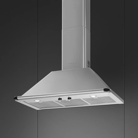 SMEG VICTORIA design kürtős fali páraelszívó, 90 cm, inox
