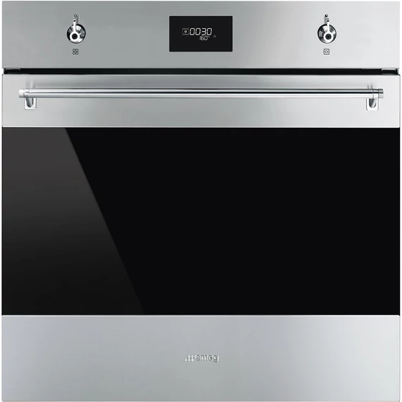 SMEG HŐLÉGKEVERÉSES SÜTŐ, Classica design, 60 cm, CS LCD, inox
