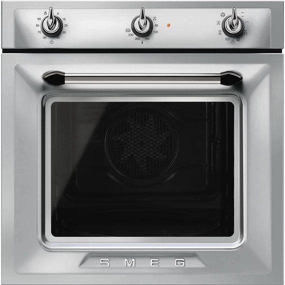 SMEG LÉGKEVERÉSES SÜTŐ, Victoria design, 60 cm, analóg, inox