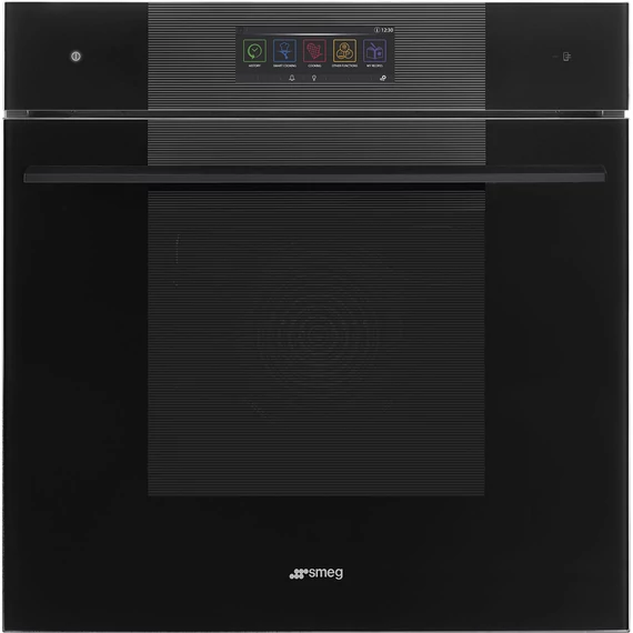 SMEG Galileo Omnichef 3 az 1-ben sütő, nagy TFT kijelzővel, Wi-Fi kapcsolattal - Linea design, mélyfekete üveg
