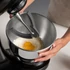SMEG rozsdamentes acél tál konyhai robotgéphez, közelről