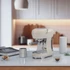 SMEG bézs karos espresso kávéfőző, konyhapulton