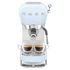 SMEG világoskék karos espresso kávéfőző, szemből