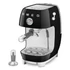 SMEG fekete karos espresso kávéfőző Cold brew funkcióval és tamper